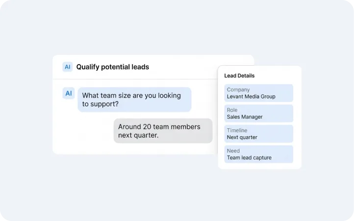 Qualify potential leads